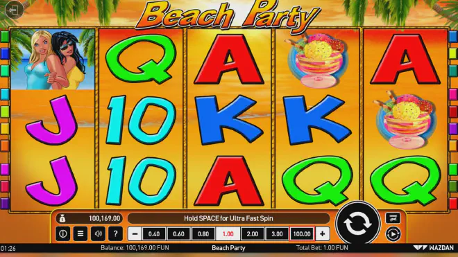Преглед на  Beach Party виде слот