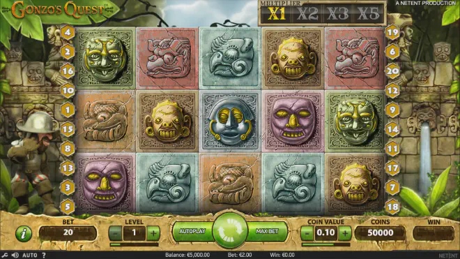 Gonzo's Quest Gameplay