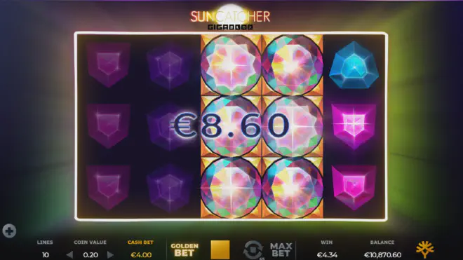 Насладете се на забавна и вълнуваща слот игра Suncatcher Gigablox